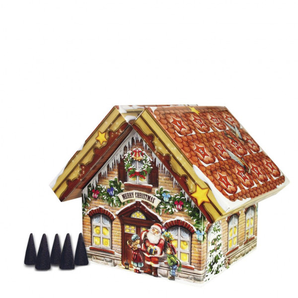 Räucherkerzen-Adventskalender "Räucherhaus"