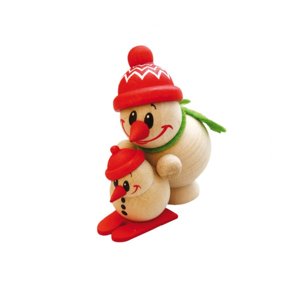 Cool Man Freddy mit Mini - Sammelfigur ca. 5 cm by Karsten Braune - Echt Erzgebirge