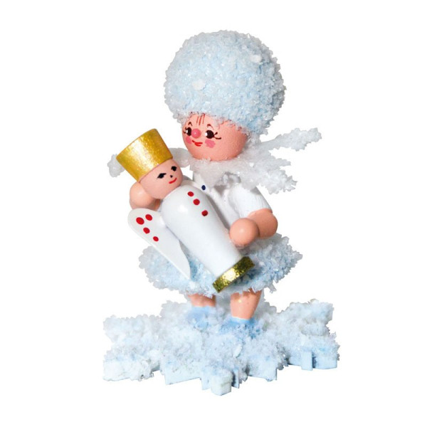Schneeflöckchen mit Engel, Artikel 43153 Sammelfigur, Höhe ca. 5 cm