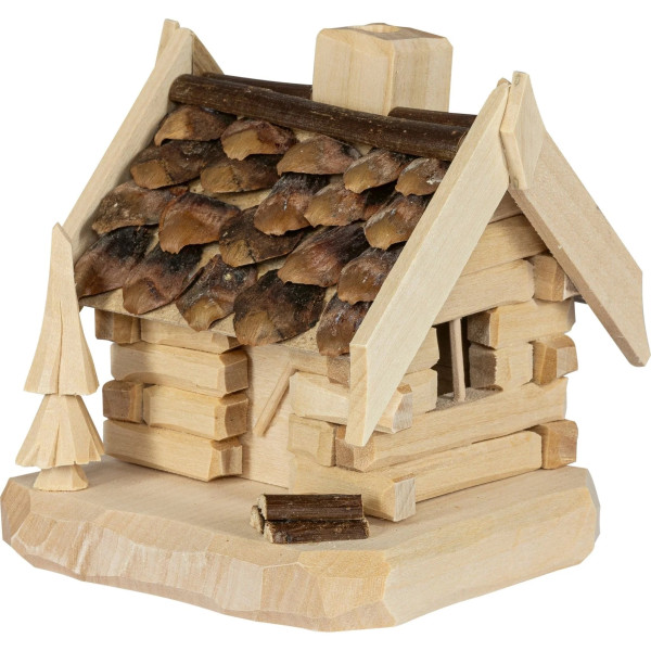 Saico Rauchhaus -Räucherhütte klein- Qualität aus dem Erzgebirge - Made in Germany