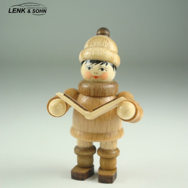 Winterkind - Junge mit Gesangsbuch, 5,5 cm, natur