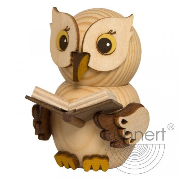 Kuhnert Holzfigur Minieule mit Buch