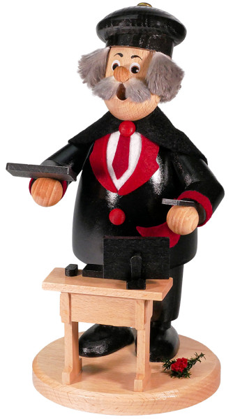 Erzgebirgische Räucherfigur Kaufmann ca. 24 cm Drechselwerkstatt Uhlig