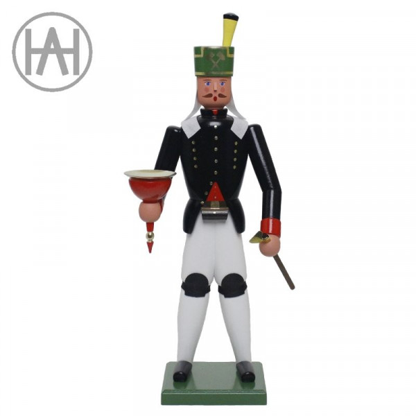 Traditionsfigur Lichterbergmann Untersteiger 29 cm Handarbeit von Andreas Hegewald Seiffen