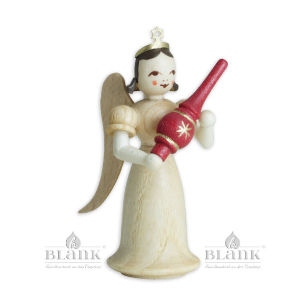 Langrockengel mit Christbaumspitze natur Höhe: ca. 7cm, Blank Grünhainichen