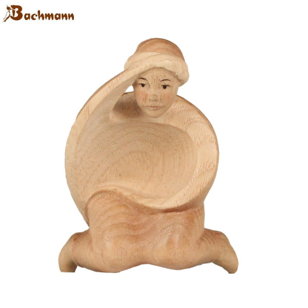 Gloria Krippenfigur Elefantenführer, gebeizt, 12 cm* Holzschnitzerei Konrad Bachmann, Südtirol