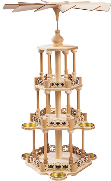 Saico Tischpyramide Selbstbausatz für Teelichte - Made in Germany