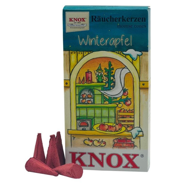 Räucherkerzen Weihnachtbäckerei Winterapfel 24 Stück, Größe M