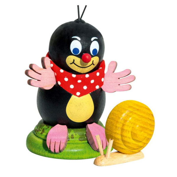 Sammelfigur Maulwurf Otto Kuhnert Holzkunst, Höhe ca. 6 cm