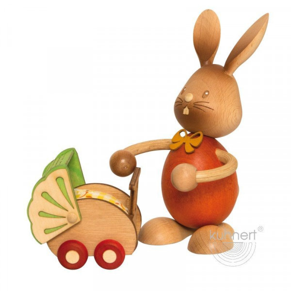 Stupsi Hase mit Kinderwagen, Artikel 52231 Höhe ca. 11 cm