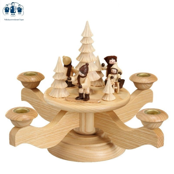 Adventsleuchter Wintersport Volkskunstwerkstatt Unger