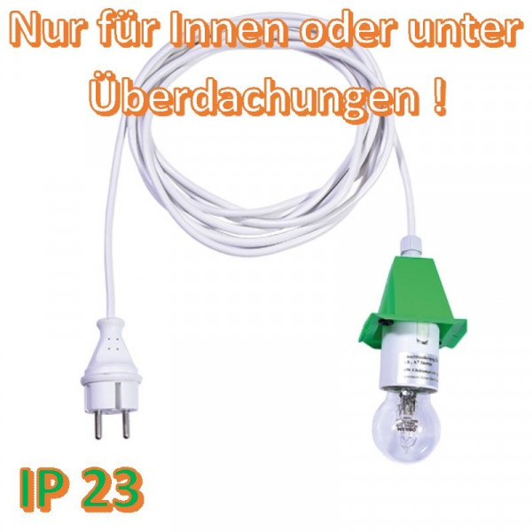 Weißes Anschlußkabel für Herrnhuter Außenstern A4/ A7 Grün