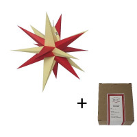 Annaberger Faltstern Nr. 3 (35 cm) rote und gelbe Spitzen mit Beleuchtung Annaberger Faltstern Nr. 3 (35 cm) rote und gelbe Spitzen mit Beleuchtung