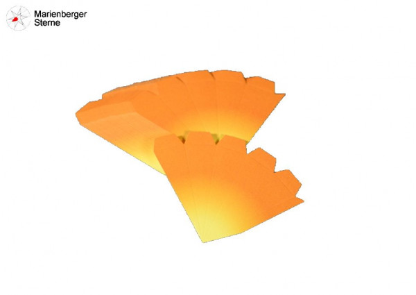 Marienberger Sterne Selbstbausatz 3er Set Orange-Gelb 3 Marienberger Sterne 16 cm ohne Beleuchungsset & Netzgerät