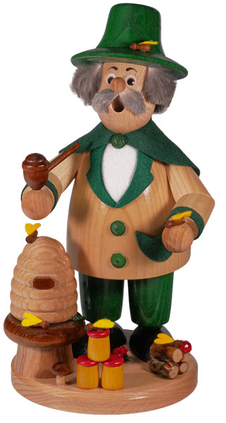 Erzgebirgische Räucherfigur Imker ca. 24 cm Drechselwerkstatt Uhlig