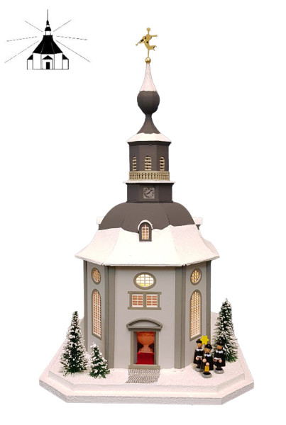 Erzgebirgisches Lichterhaus Trinitatiskirche Carlsfeld Echte Handarbeit aus dem Erzgebirge !