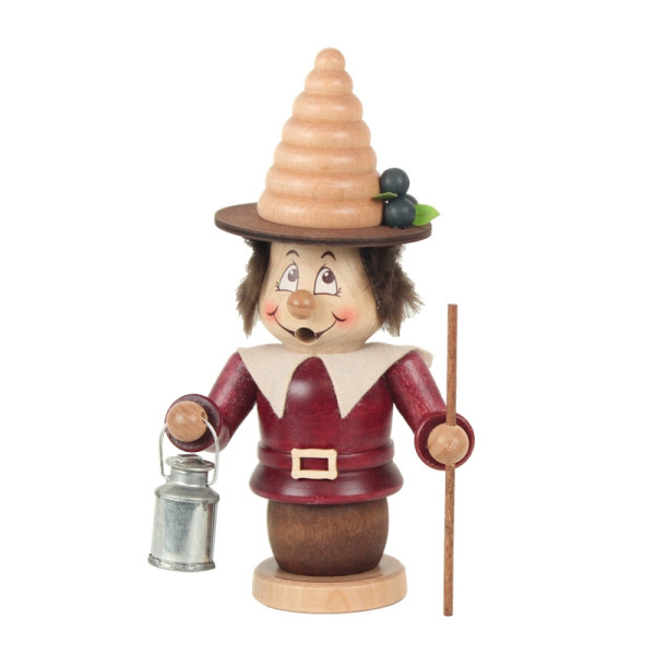 Räucherfigur Miniwichtel Beerenwichtel Hergestellt im Erzgebirge by Kuhnert