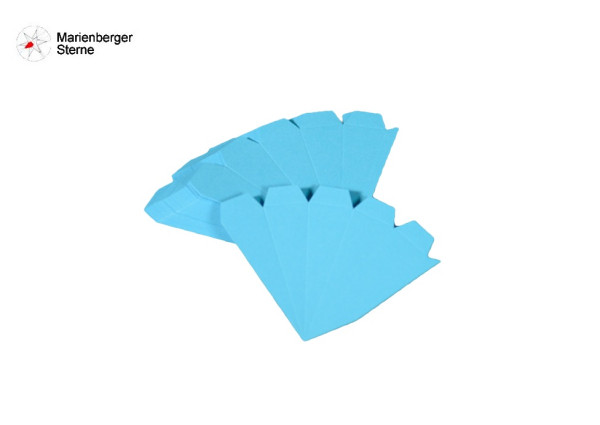 Marienberger Sterne Selbstbausatz 3er Set Blau, 3 Sterne 16 cm ohne Beleuchungsset & Netzgerät