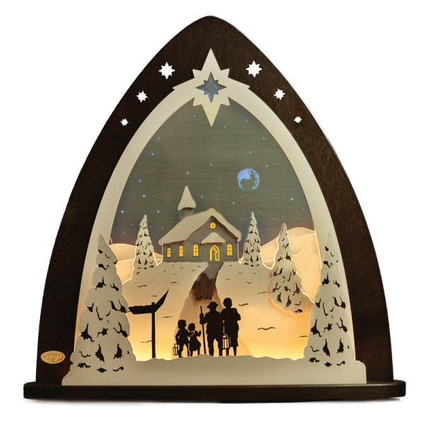 Weigla LED Lichterspitze Bergkapelle Qualität aus dem Erzgebirge - Made in Germany