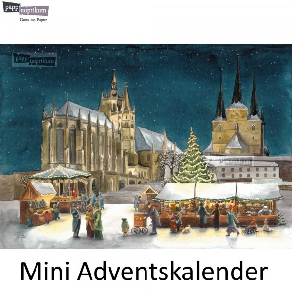 Mini-Adventskalender Erfurter Dom papp noptikum Leipzig