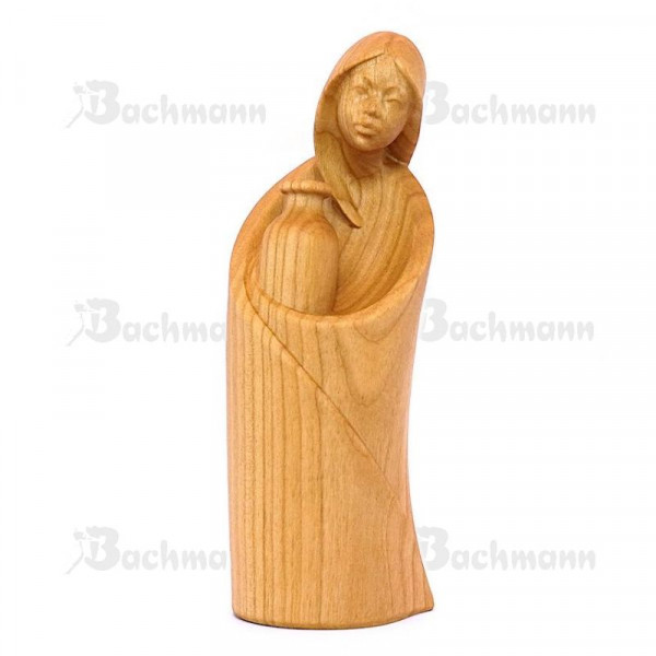 Gloria Krippenfigur Wasserträgerin, Kirsche, 16 cm* Holzschnitzerei Konrad Bachmann, Südtirol