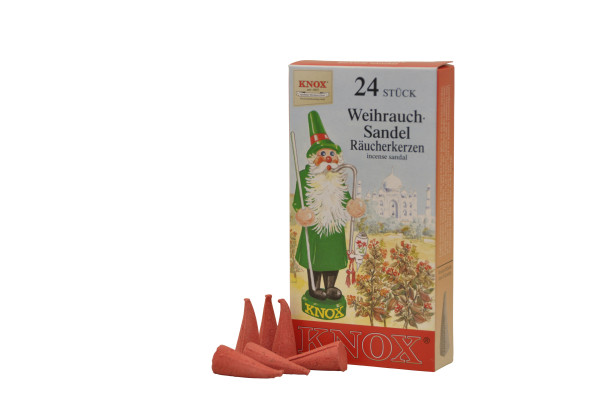 Räucherkerzen Sandel 24 Stück, Größe M