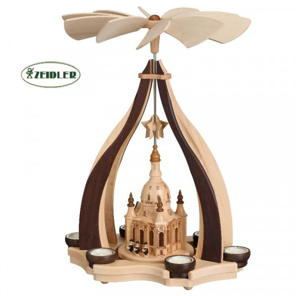 Designpyramide Wenge/Hainbuche "Dresdner Frauenkirche"