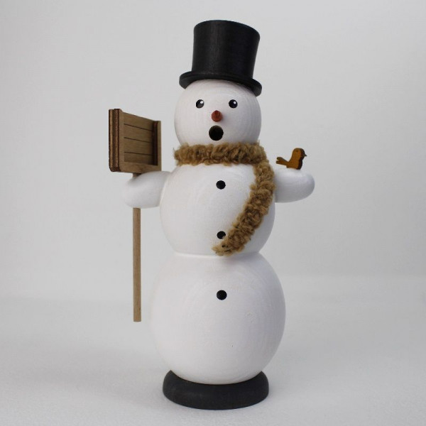 Räuchermann Schneemann mit Zylinder -ca.18 cm-