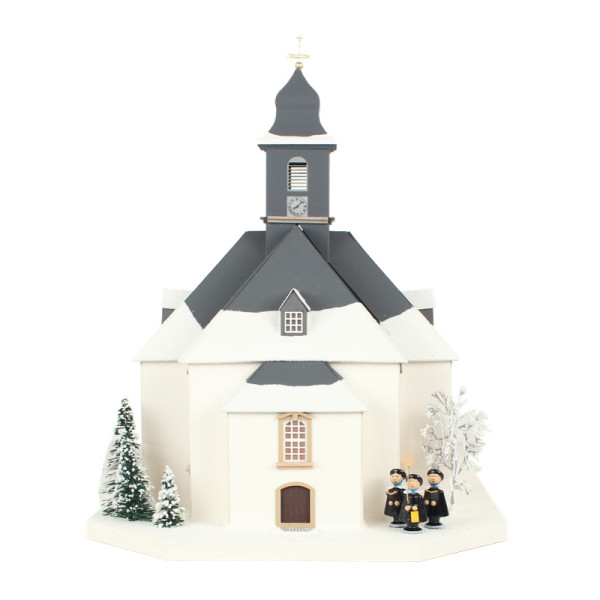 Erzgebirgisches Lichterhaus George-Bähr-Kirche Forchheim Echte Handarbeit aus dem Erzgebirge !