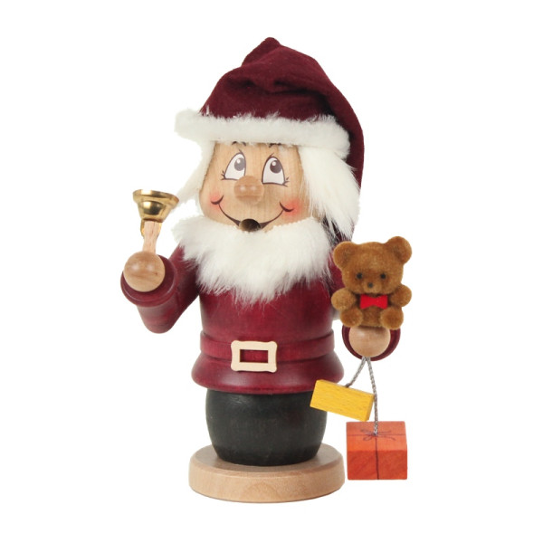 Räucherfigur Miniwichtel Weihnachtsmann Hergestellt im Erzgebirge by Kuhnert