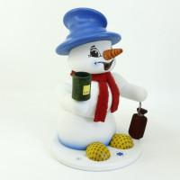 Vorschau: Schneemann Sigi mittel Schlafmütze als Räuchermann Vorschau: Schneemann Sigi mittel Schlafmütze als Räuchermann