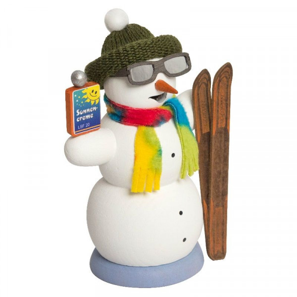 Räucherfigur Schneemann Apré Ski