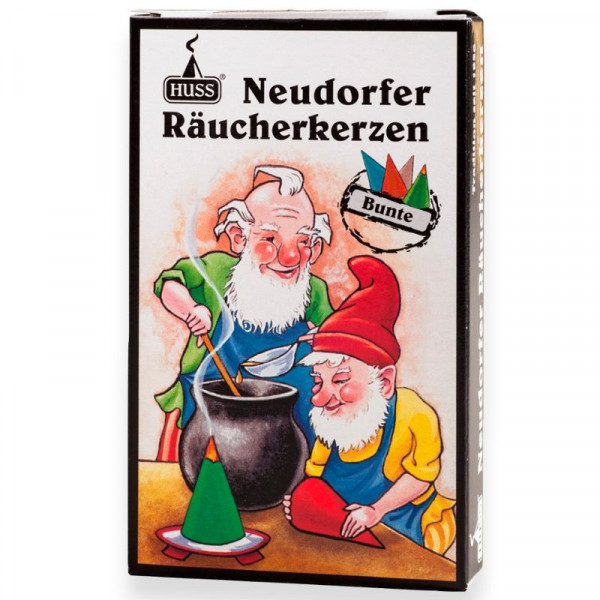 Neudorfer Räucherkerzen "Zwerge" Bunte Mischung Original Erzgebirgische Räucherkerzen der Firma Huss