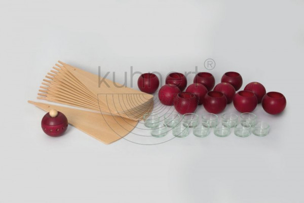 Kugelsatz Rot (12 Stück) für Massivholzpyramide 85 cm