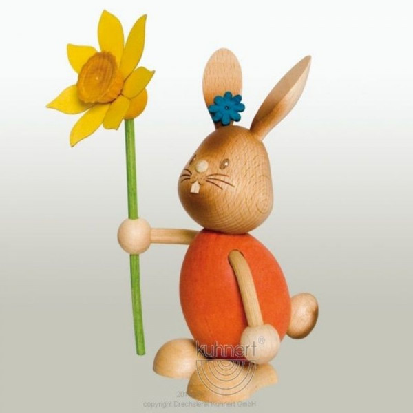 Stupsi Hase mit Blume, Artikel 52201 Höhe ca. 11 cm