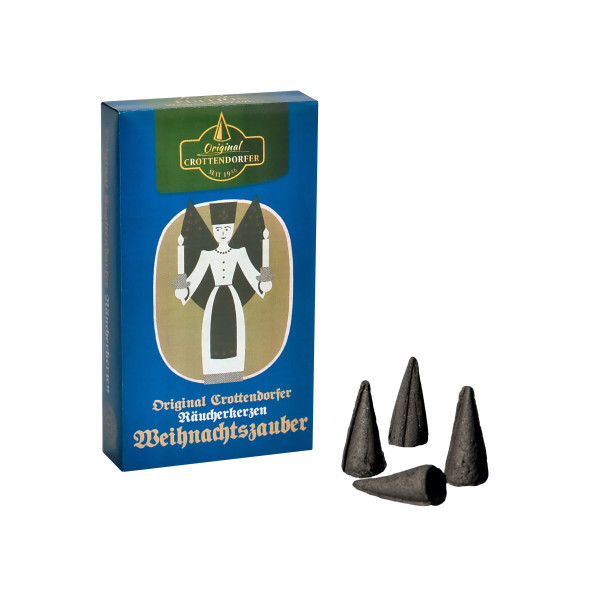 Original Crottendorfer Räucherkerzen - Weihnachtszauber - Packungsinhalt: 24 Stück