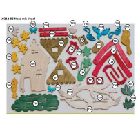 Vorschau: Bastelset Haus mit Vögeln zum Stellen u. Hängen Größe ca. 17 x 20 x 5 cm, 10212 Vorschau: Bastelset Haus mit Vögeln zum Stellen u. Hängen Größe ca. 17 x 20 x 5 cm, 10212