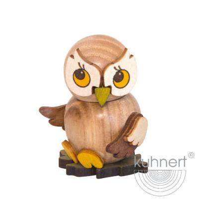 Kuhnert Holzfigur Eulenkind natur Kuhnert Artikel 37405, Höhe ca. 4 cm