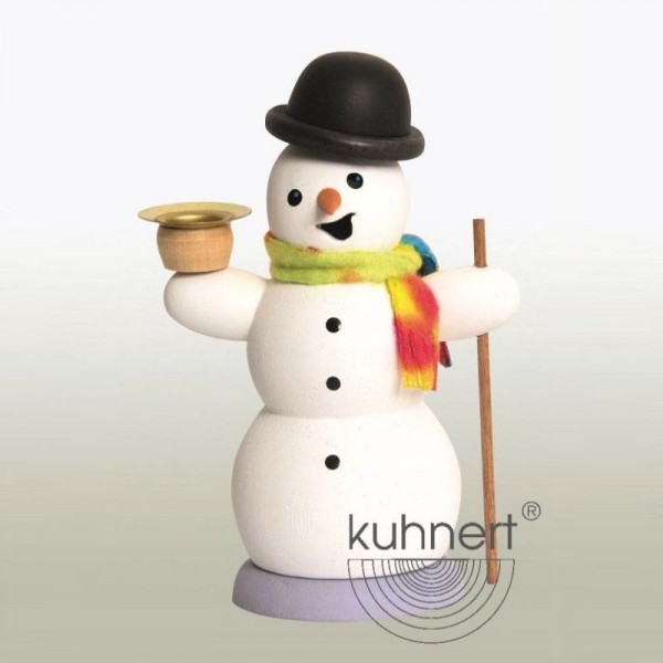 Räucherfigur Schneemann mit Kerze