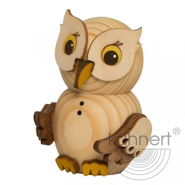 Kuhnert Holzfigur Minieule natur Kuhnert Artikel 37310, Höhe ca. 7 cm