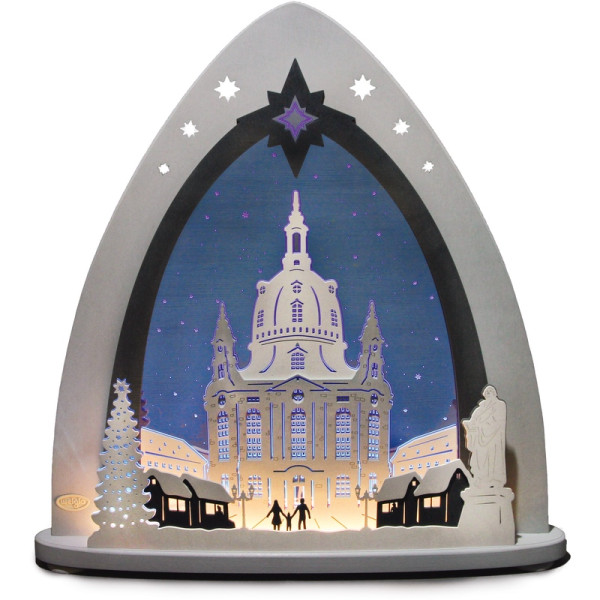 Weigla LED Lichterspitze Dresdner Frauenkirche Qualität aus dem Erzgebirge - Made in Germany