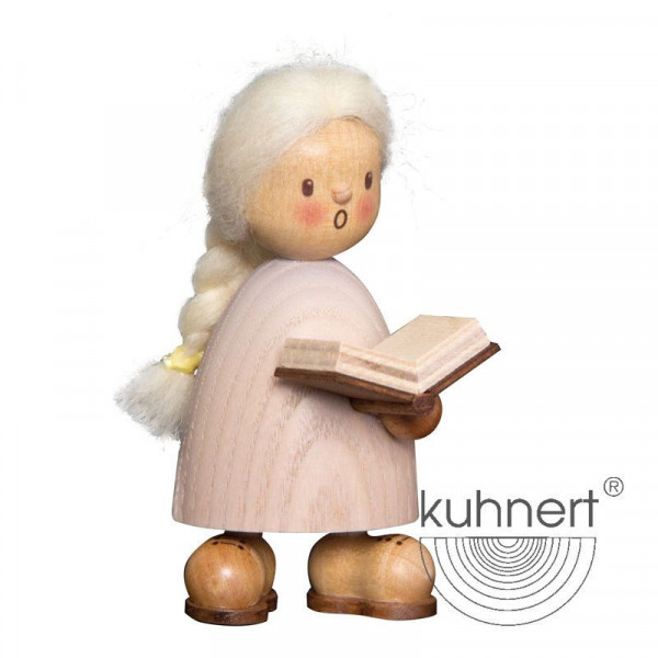 Sammelfigur Holzfigur Finja mit Buch Kuhnert Artikel 62106, Höhe ca. 8,5 cm