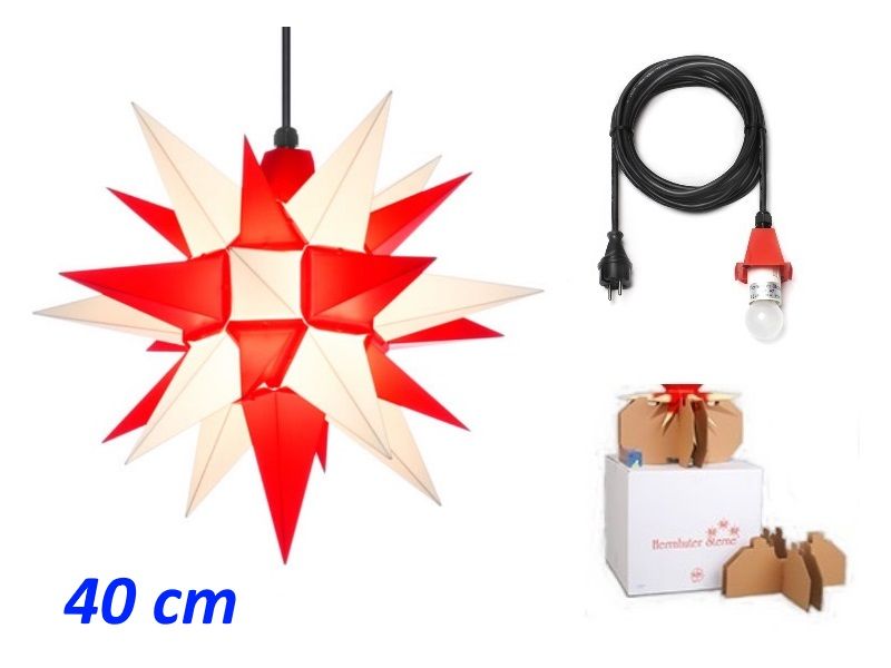 Herrnhuter Sterne gebrauchsfertig montiert 40cm | Fertig Montierte  Herrnhuter Sterne | Herrnhuter Sterne | Sterneshop Erzgebirge