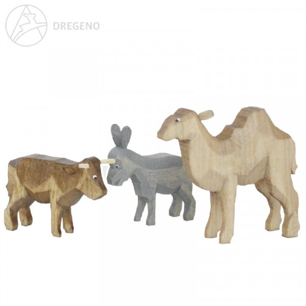 Tiergruppe (Kamel,Esel,Ochse) , 5,0 cm