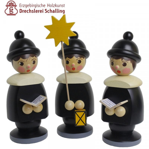 Kurrende (3 Kurrendefiguren) schwarz, 190 mm hoch