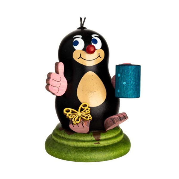 Sammelfigur Maulwurf Anna Kuhnert Holzkunst, Höhe ca. 6 cm