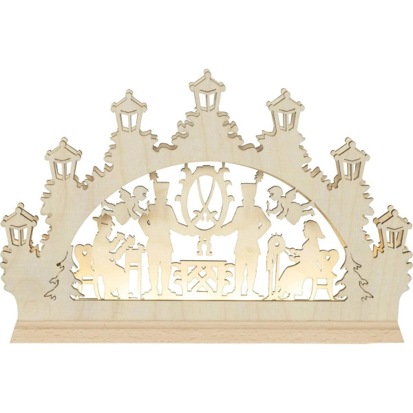Saico Mini Lichterbogen Bergleute Qualität aus dem Erzgebirge - Made in Germany
