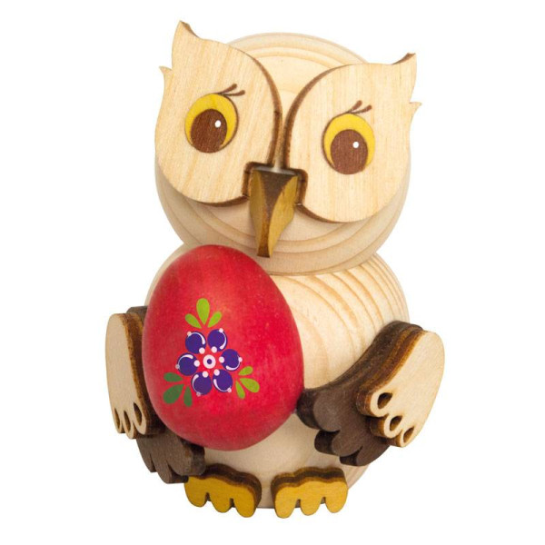 Kuhnert Holzfigur Minieule Osterei Kuhnert Artikel 37364, Höhe ca. 7 cm