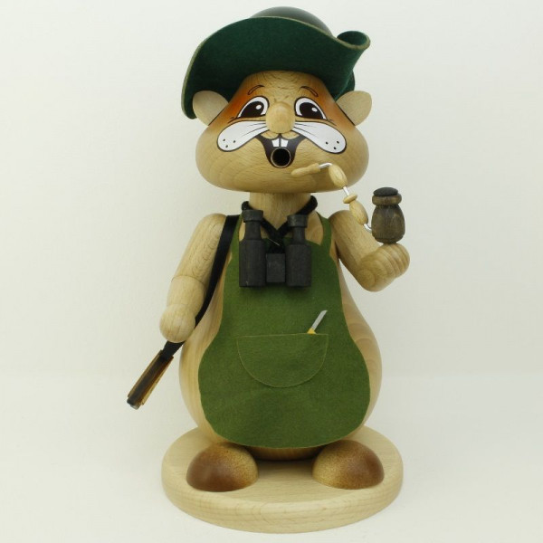 Familie Körnlein - Rauchfigur "Jäger" groß ca 27 cm