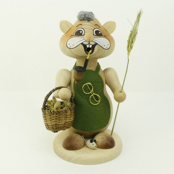 Familie Körnlein - Rauchfigur "Urhamster" mittel ca 18 cm